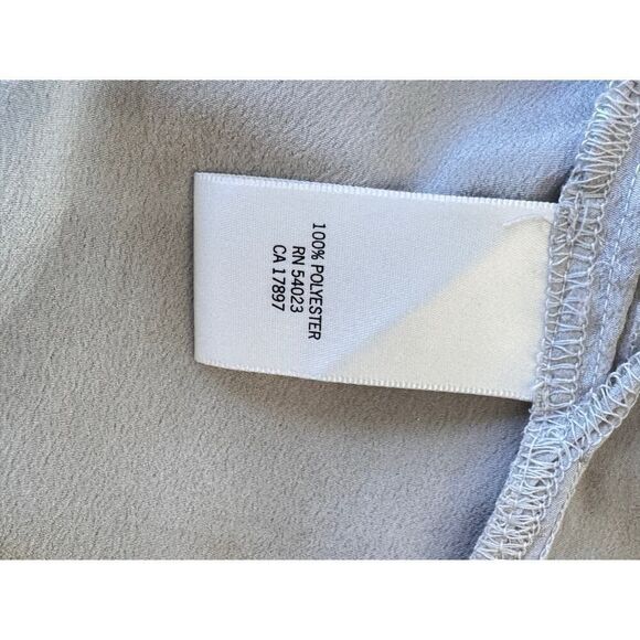 Banana Republic Dressy Deep V-Neck Sleeveless Blouse Side Zip Sz 14 Classy Top - Picture 10 of 11